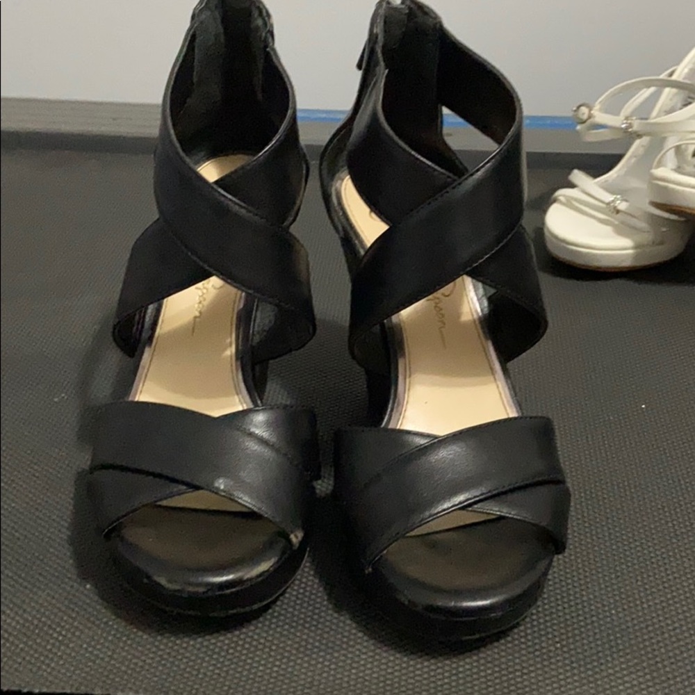 Jessica Simpson Black Heels